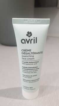 AVRIL - Crème désaltérante à l'acide hyaluronique