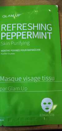 GLAM'UP - Refreshing peppermint - Masque visage tissu menthe poivrée 