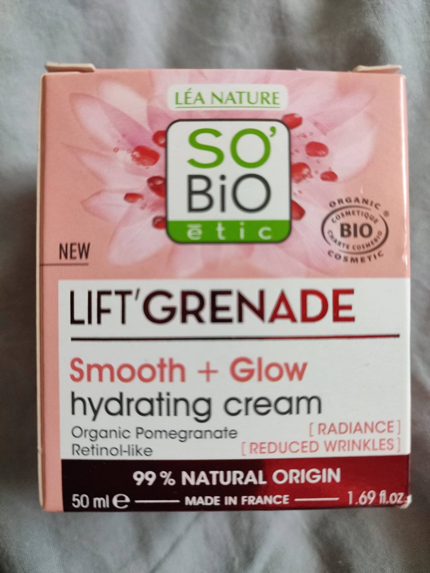 SO'BIO ÉTIC - Lift'grenade - Smooth + glow hydrating cream
