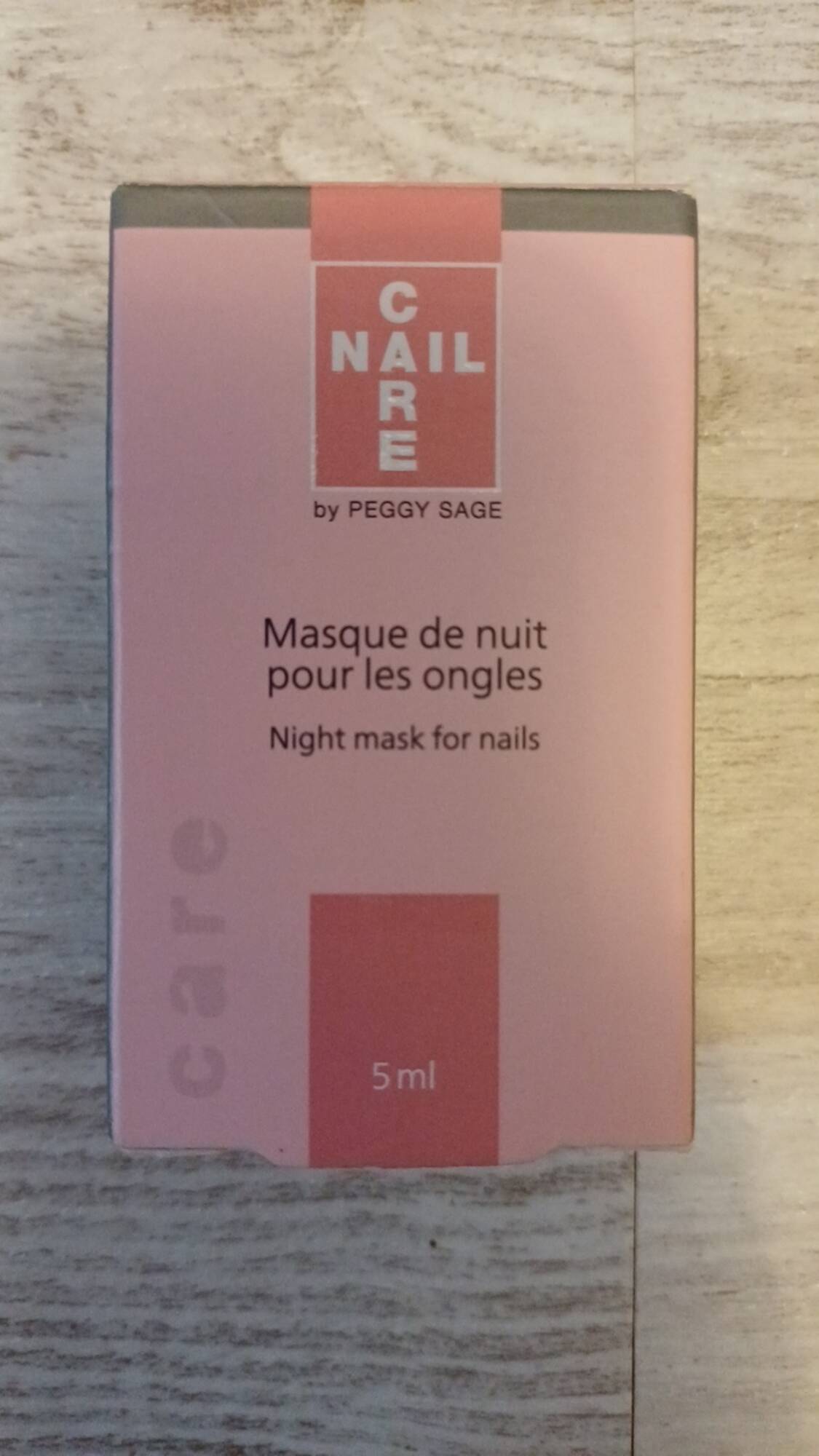 PEGGY SAGE - Masque de nuit pour les ongles 