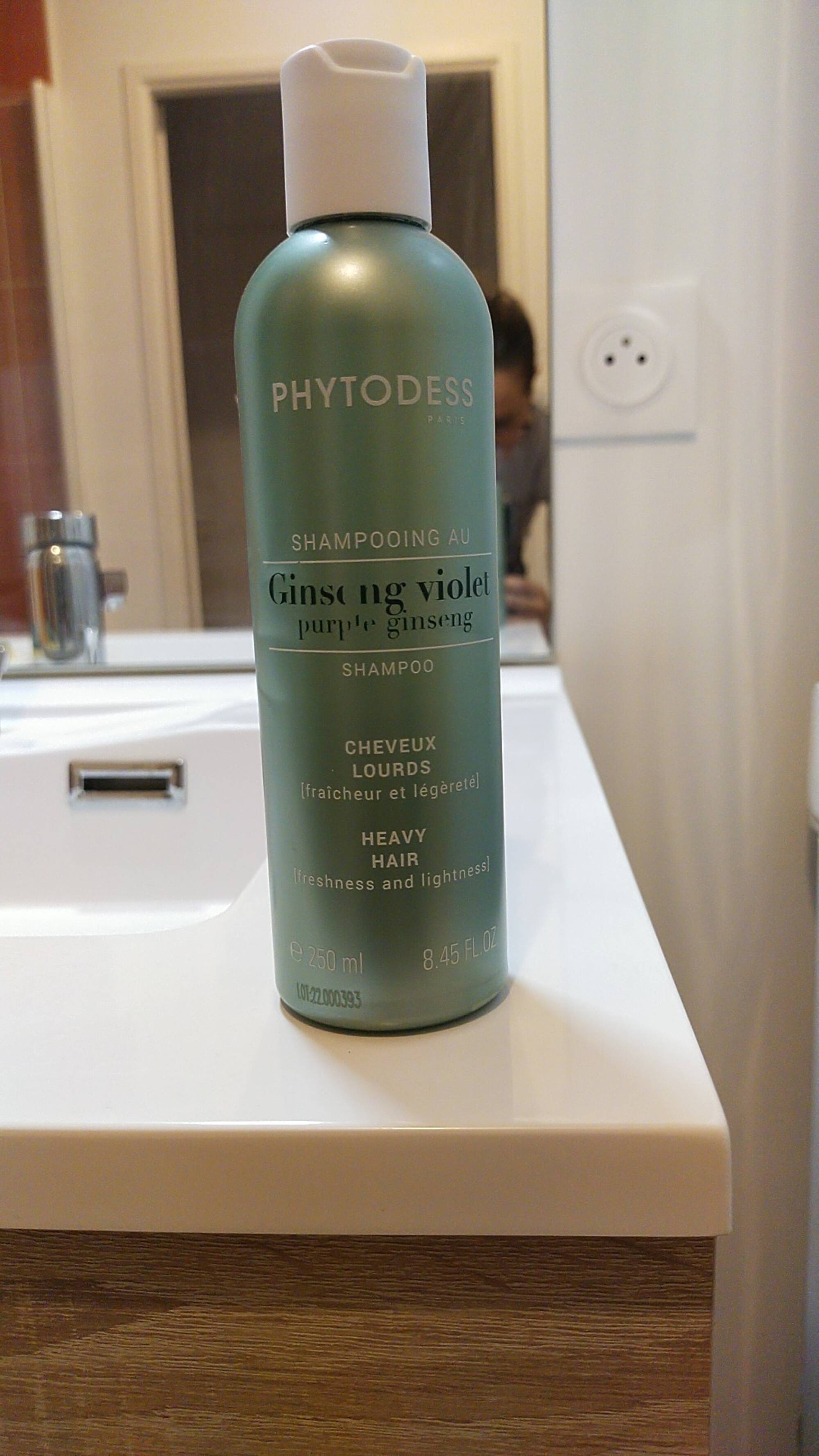 PHYTODESS - Shampooing au ginseng violet cheveux lourds