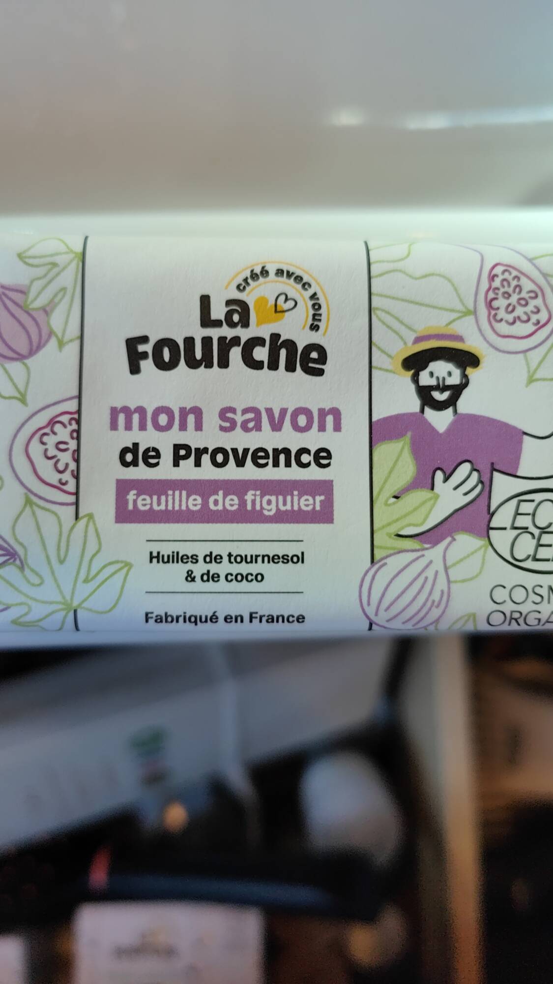 LA FOURCHE - Mon savon de Provence - Pain de savon feuille de figuier