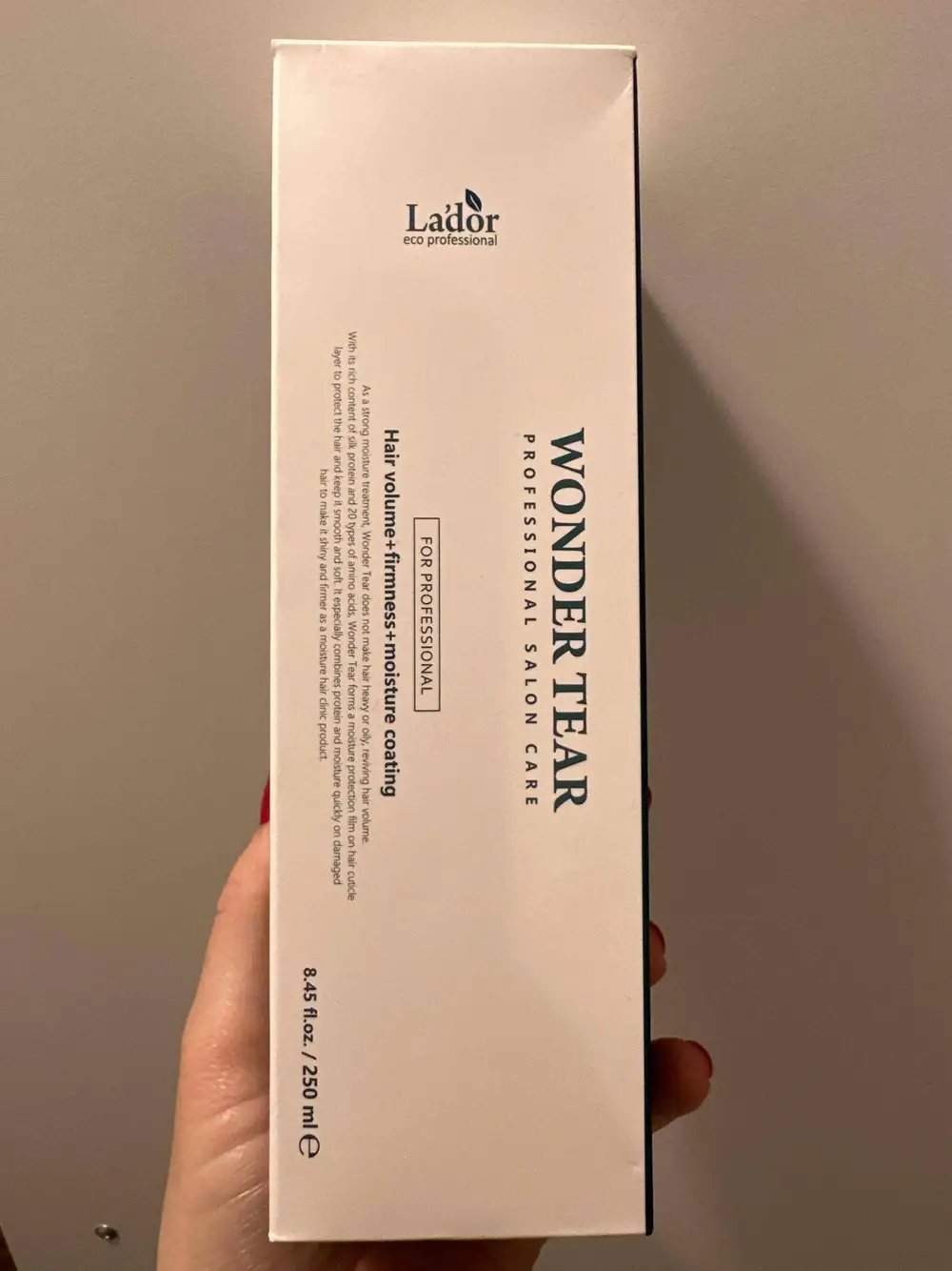 LA'DOR - Wonder tear - Hair volume+firmness+moisture coating