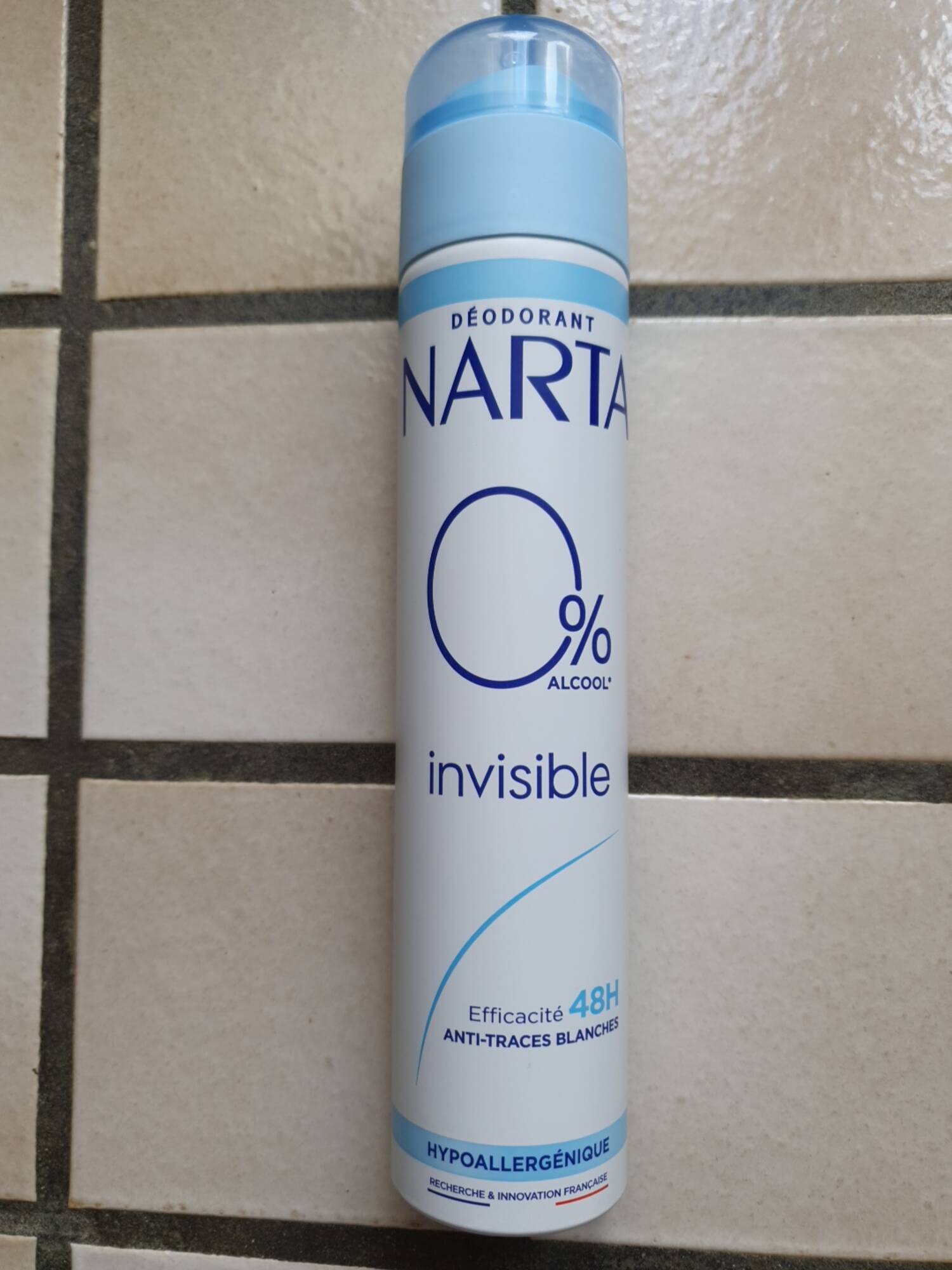 NARTA - Invisible 0% alcool - Déodorant