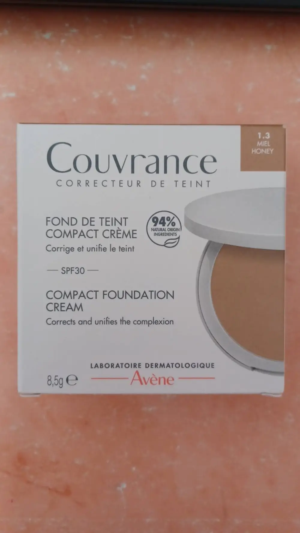 AVÈNE - Couvrance - Fond de teint 1.3 miel