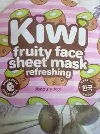 THE BEAUTY DEPT - Kiwi fruity face sheet mask refreshing