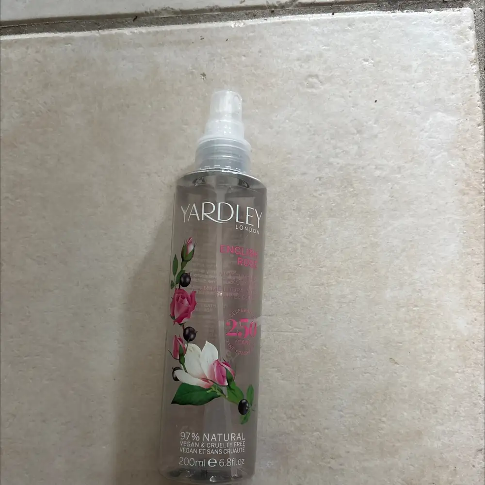 YARDLEY - English rose - Brume hydratante pour le corps