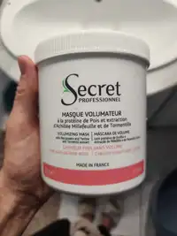 SECRET PROFESSIONNEL - Masque volumateur cheveux fins sans volume