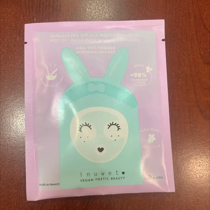 INUWET - Masque peel off aux alginates marins