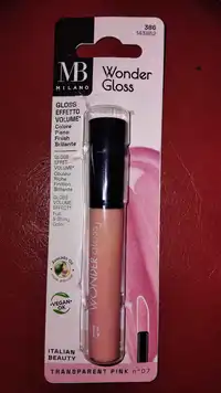 MB MILANO - Gloss effet volume transparent pink n°07