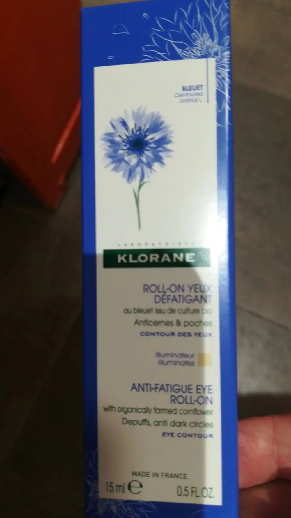 KLORANE - Bleuet - Roll-on yeux défatigant