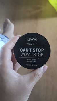 NYX - Can'st stop won't stop - Poudre fixante medium