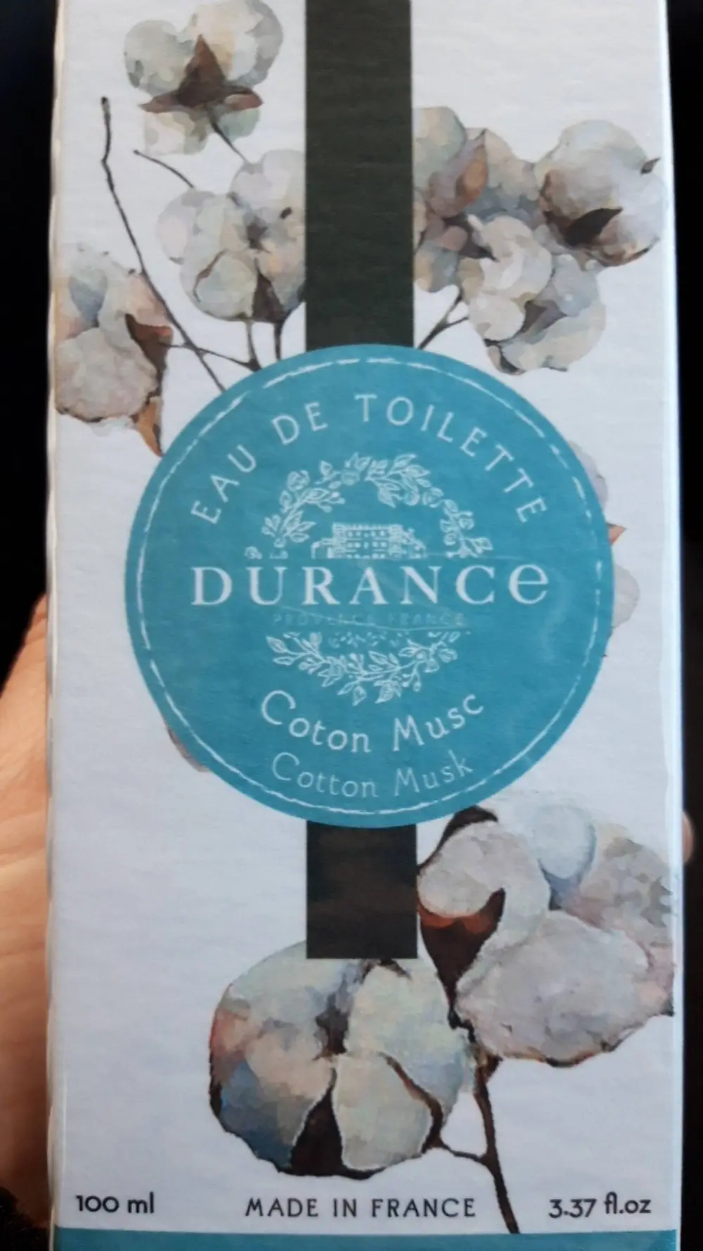 DURANCE - Eau de toilette coton musc