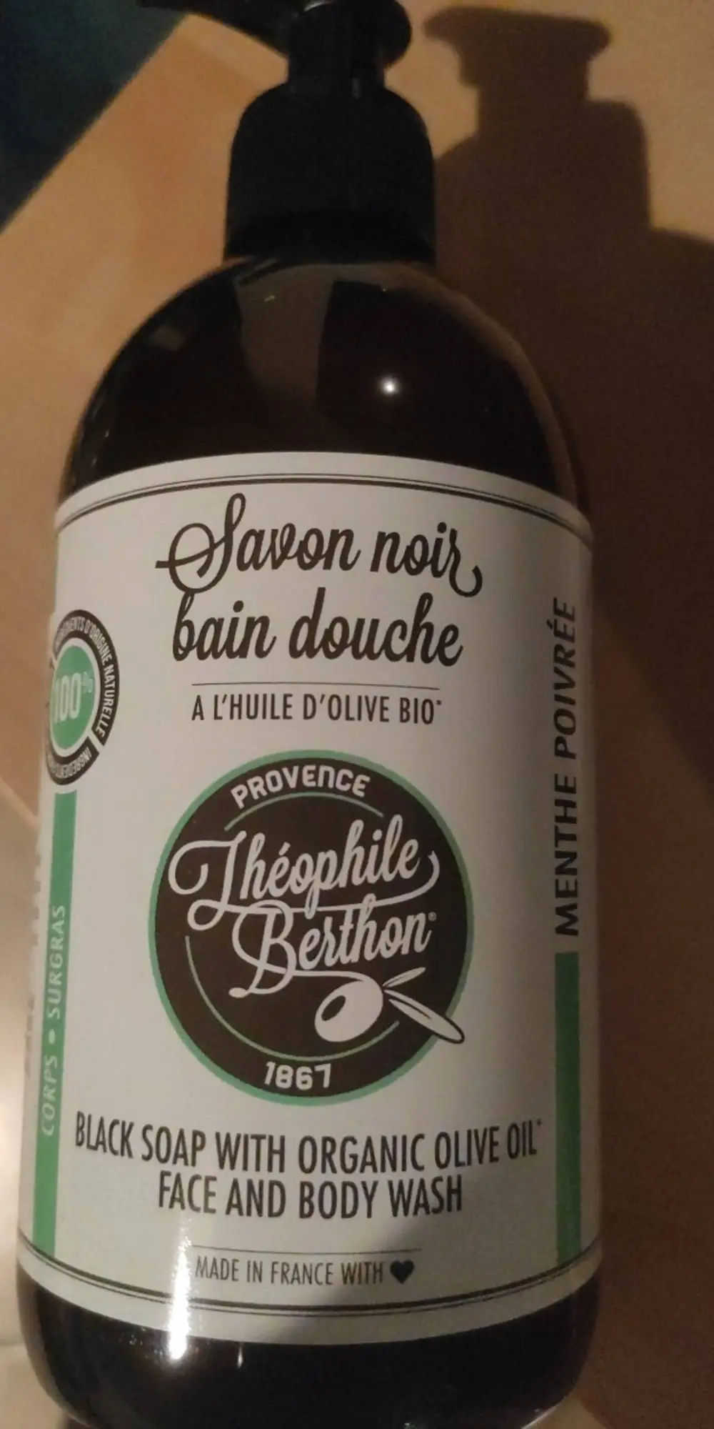 THÉOPHILE BERTHON - Savon noir bain douche
