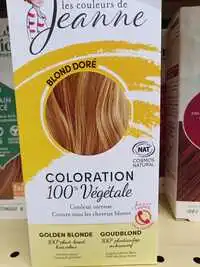 LES COULEURS DE JEANNE - Coloration 100% végétale blond doré