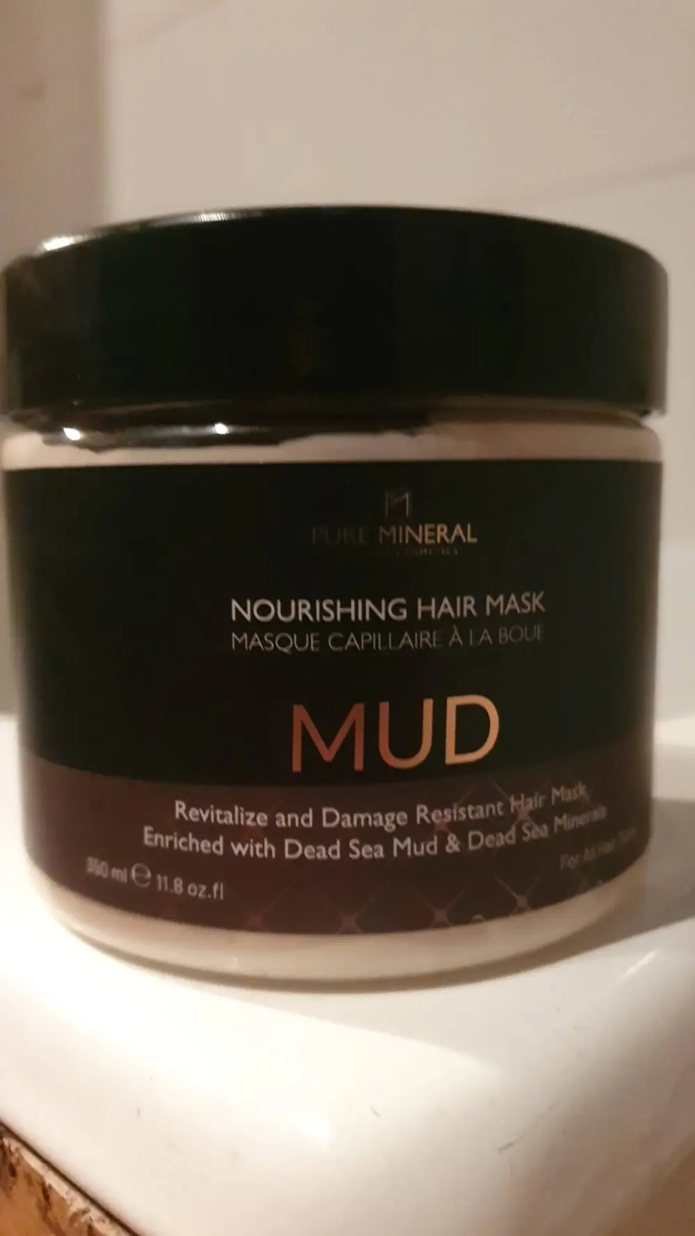 PURE MINERAL - Mud - Masque capillaire à la boue