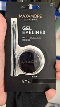 MAX & MORE - Gel eyeliner black