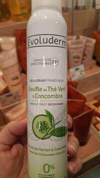 EVOLUDERM - Souffle de thé vert et concombre - Déodorant fraîcheur 