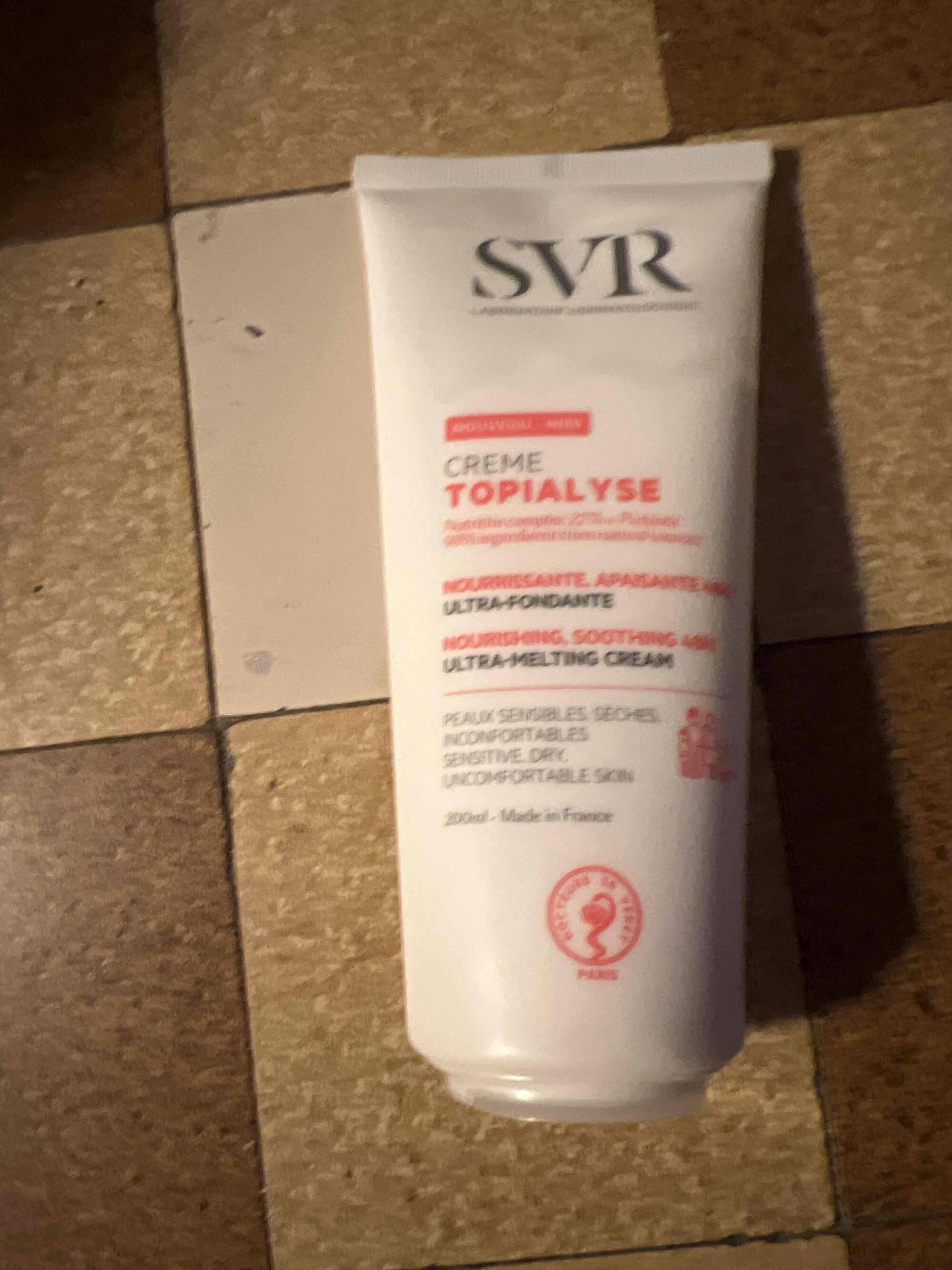SVR - Topialyse - Crème nourrissante apaisante
