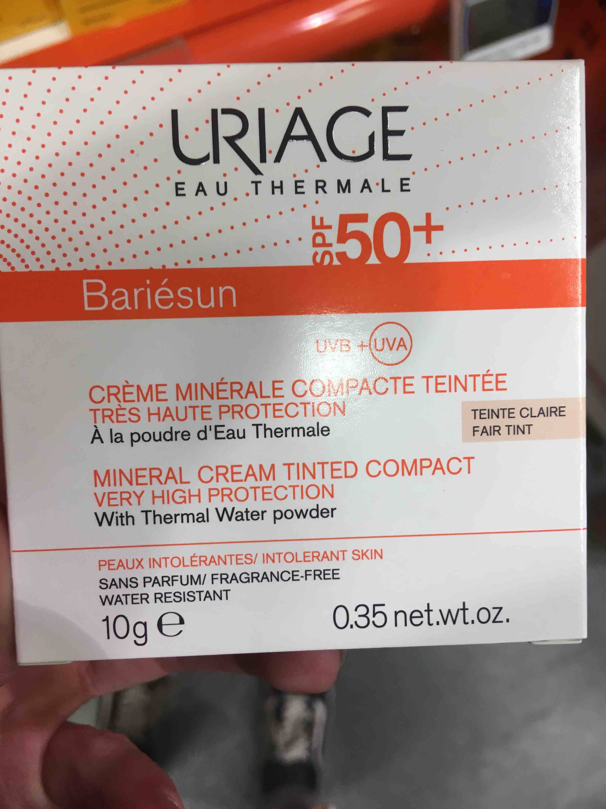 URIAGE - Bariésun - Crème minérale compacte teintée SPF50+