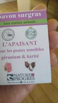 NATURE & PROGRÈS - Géranium & Karité - Savon surgras