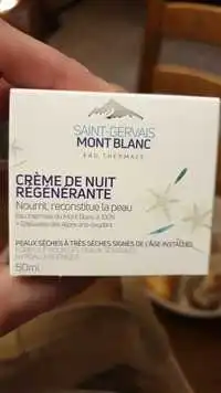 SAINT-GERVAIS MONT BLANC - Crème de nuit régénérante