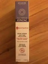 EAU THERMALE JONZAC - Sublimactive - Soin léger anti-âge bio