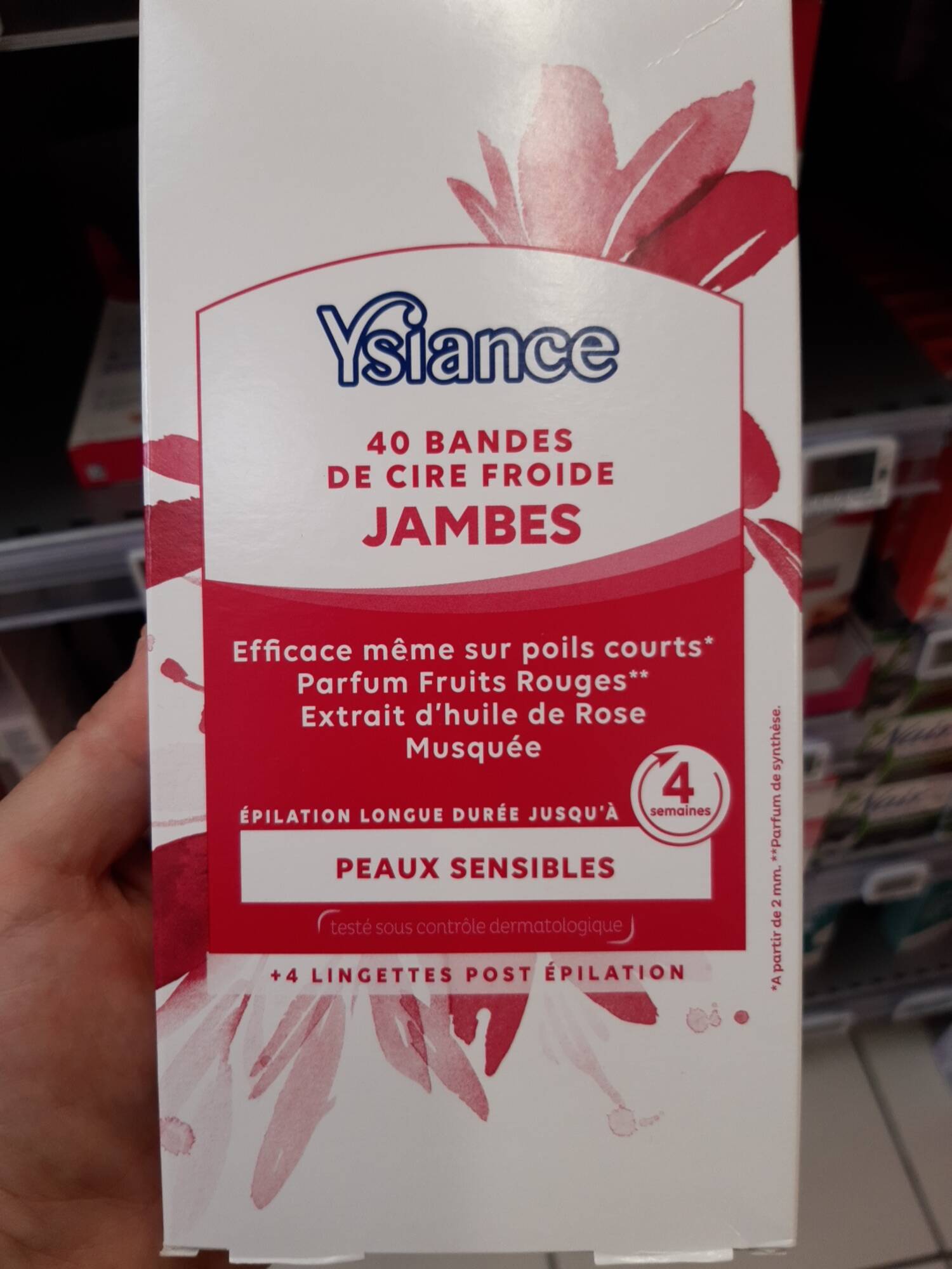 YSIANCE - Bandes de cire froide jambes