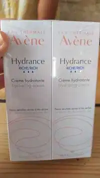 AVÈNE - Hydrance riche - Crème hydratante