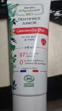 JARDIN D'APOTHICAIRE - Camomille bio - Dentifrice junior