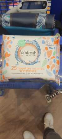 FEMFRESH - 25 lingettes intimes quotidiennes