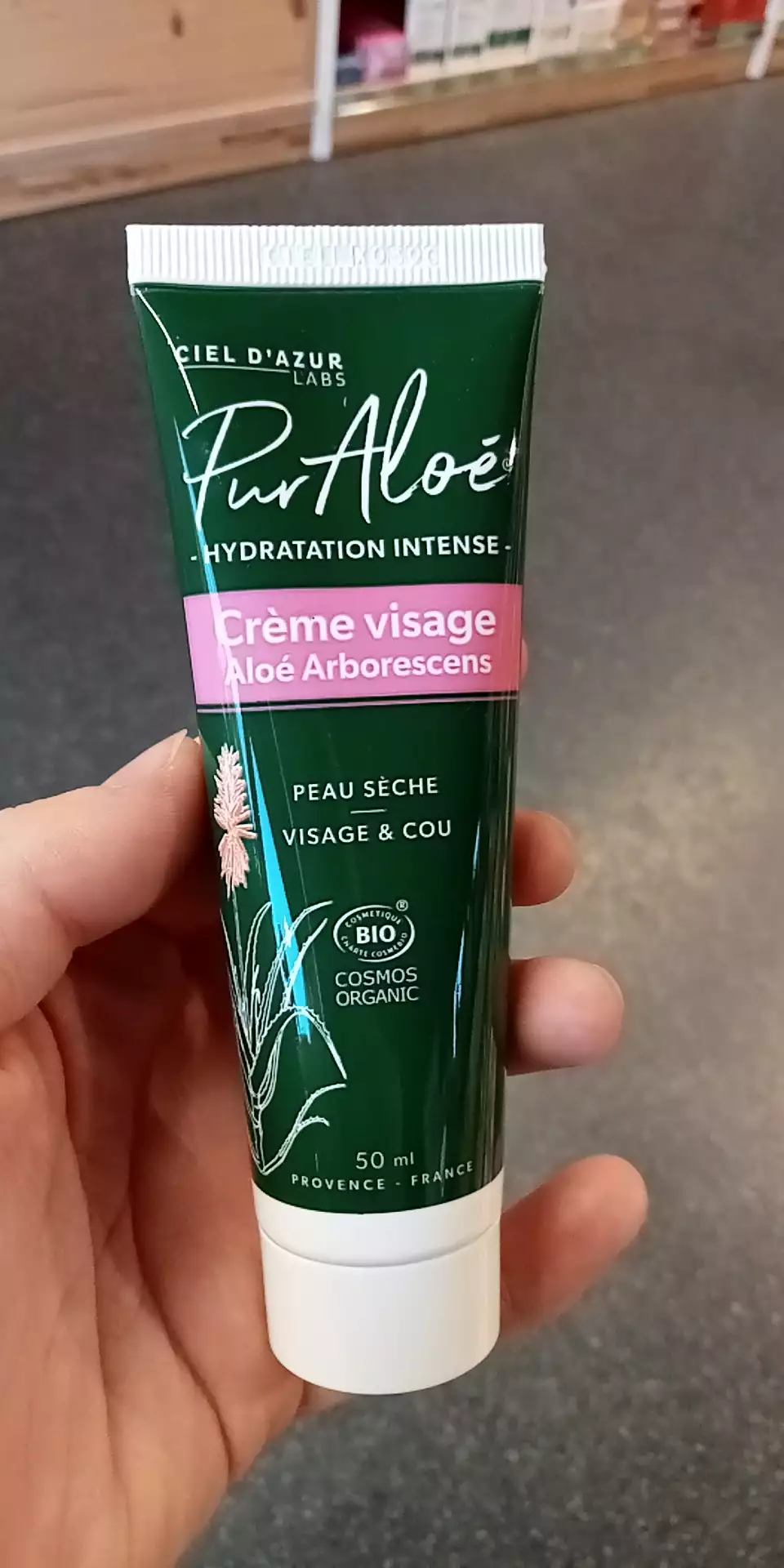 CIEL D'AZUR LABS - Peaux sèche - Crème visage pur aloé