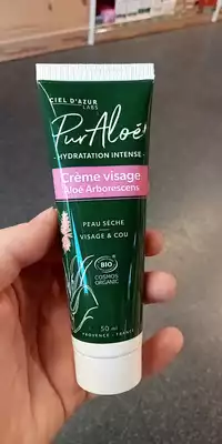 CIEL D'AZUR LABS - Peaux sèche - Crème visage pur aloé