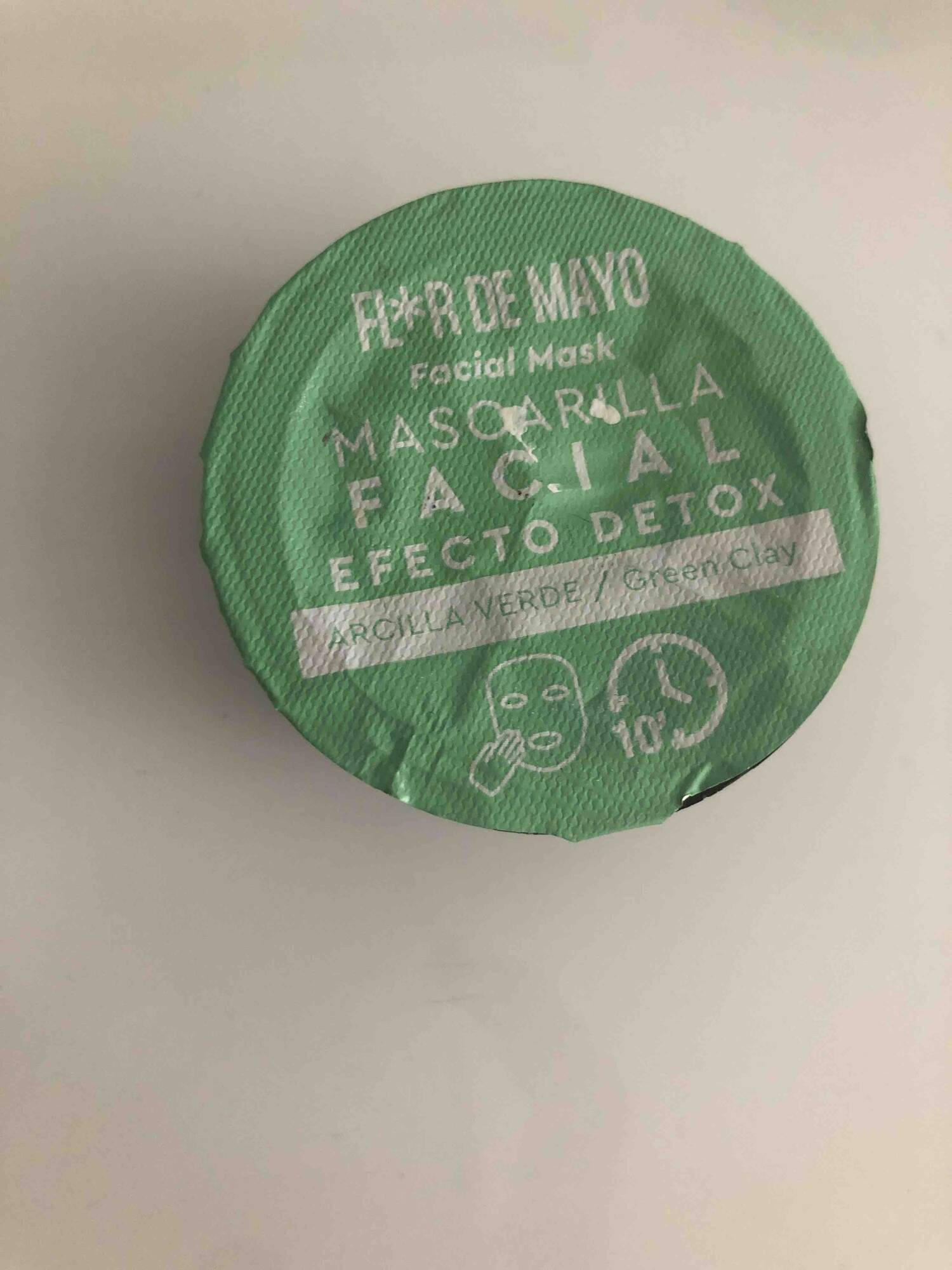 FLOR DE MAYO  - Green clay - Facial mask efecto detox