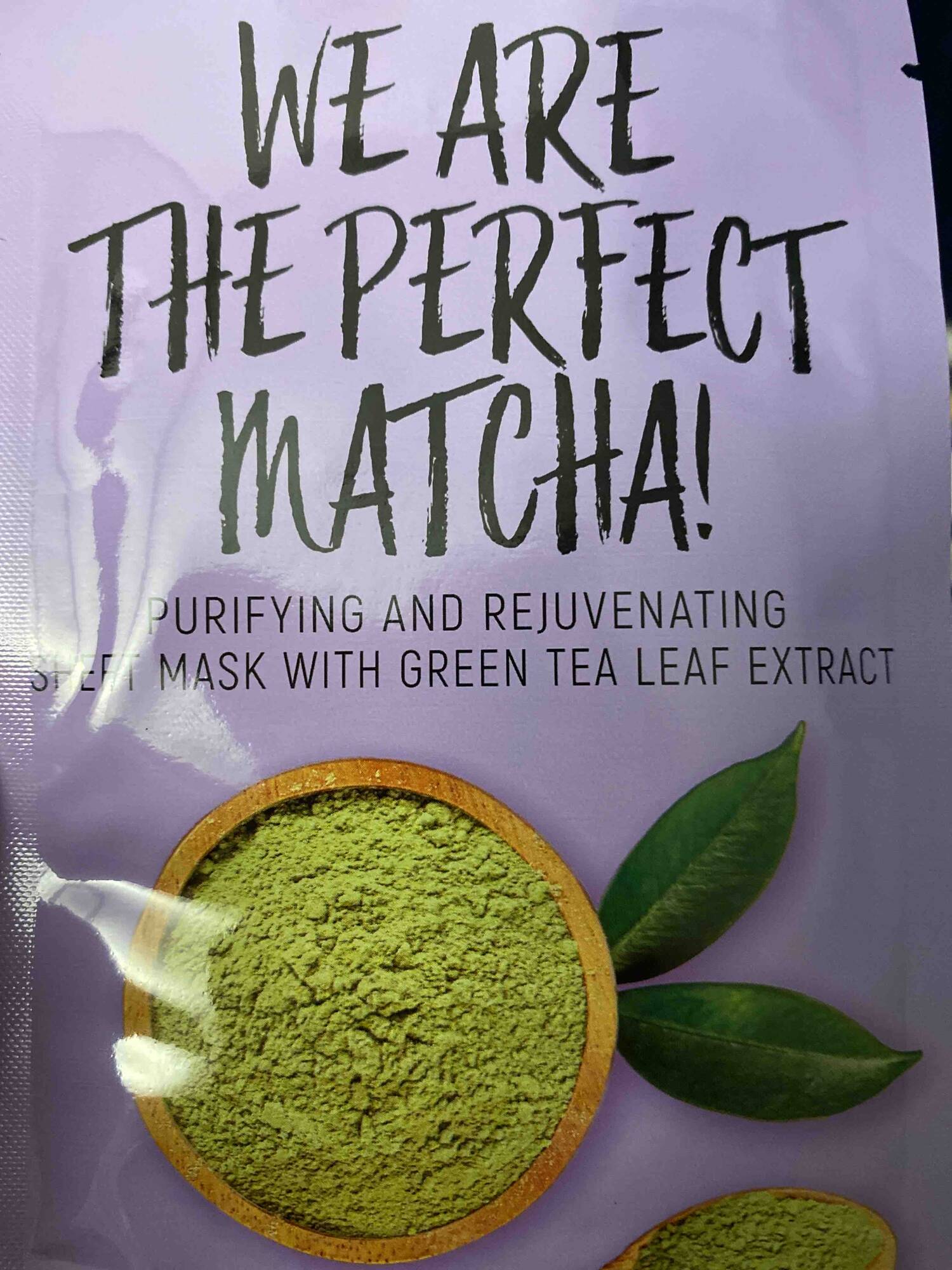 THE BEAUTY DEPT - We are the perfect matcha ! - Mask with green tea