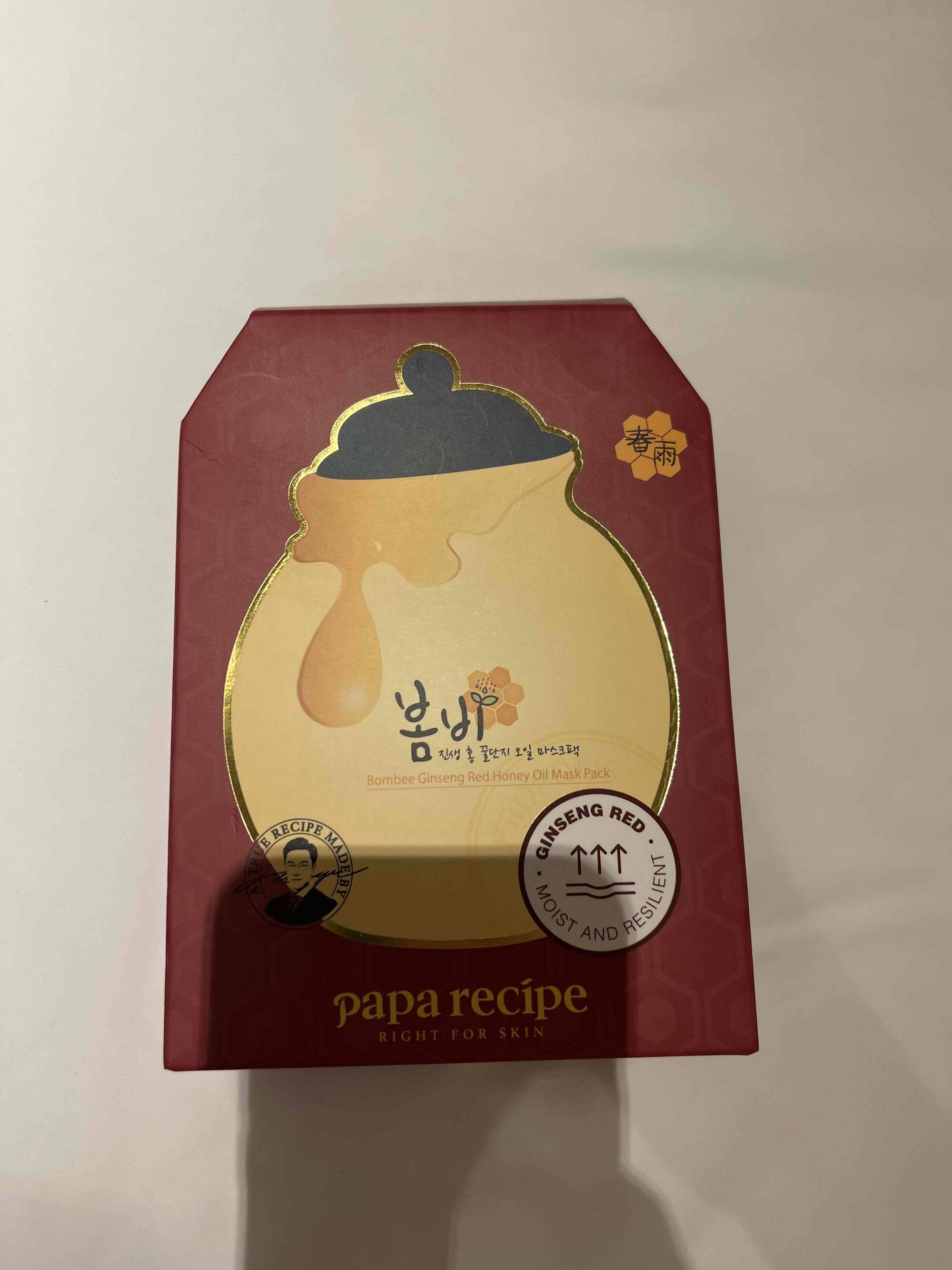 PAPA RECIPE - Bombee Ginseng Red honey Oil mask