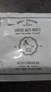 BELL'ÂNESSE EN PROVENCE - Crème anti-rides au lait d'ânesse