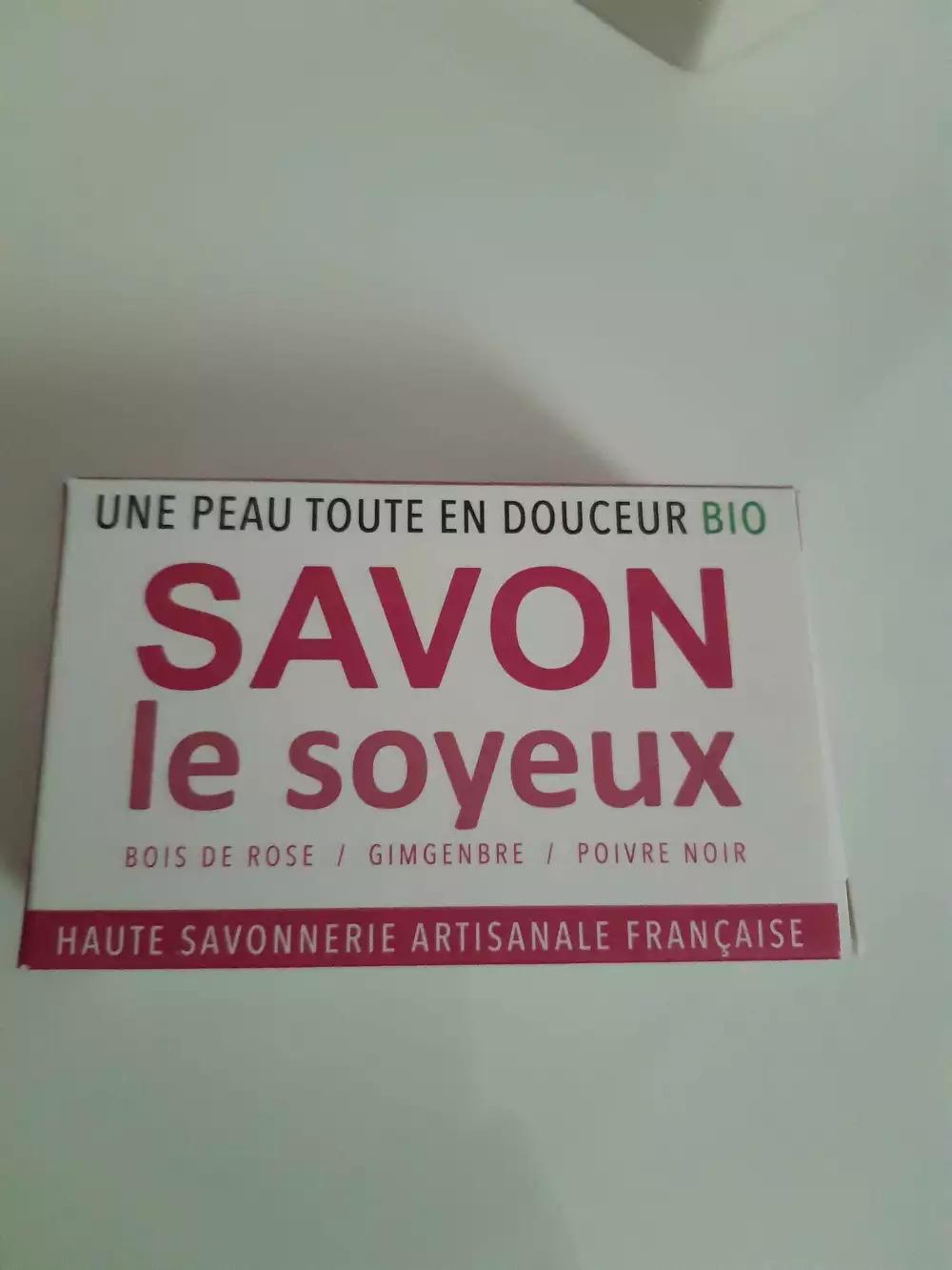 GAIIA - Savon le soyeux bois de rose, gingembre, poivre noir