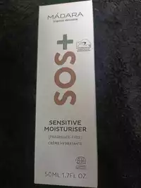 MÁDARA - SOS+ Sensitive moisturiser - Crème hydratante 