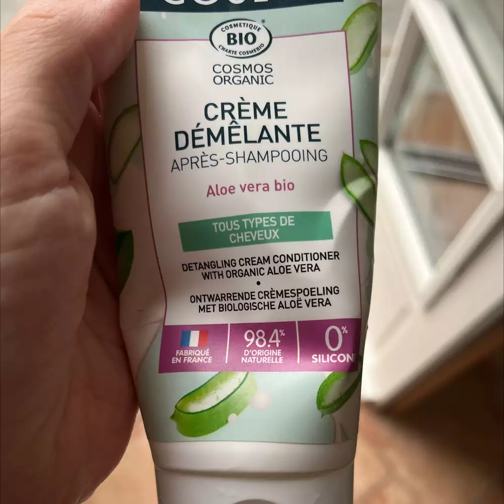 COSLYS - Aloe vera bio - Crème démêlante après shampooing 