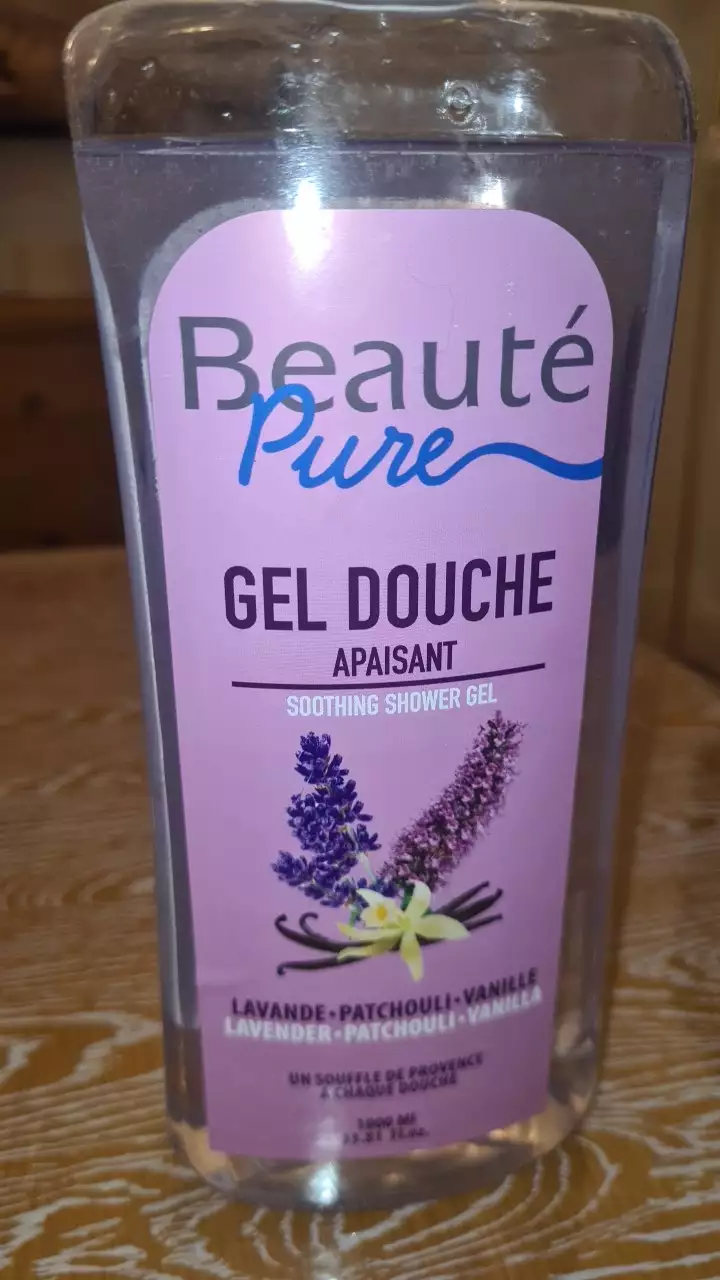 BEAUTÉ PURE - Gel douche apaisant lavande, patchouli et vanille