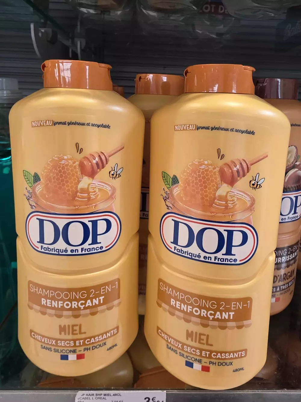 DOP - Cheveux secs et cassants - Shampooing 2-en-1 renforçant miel