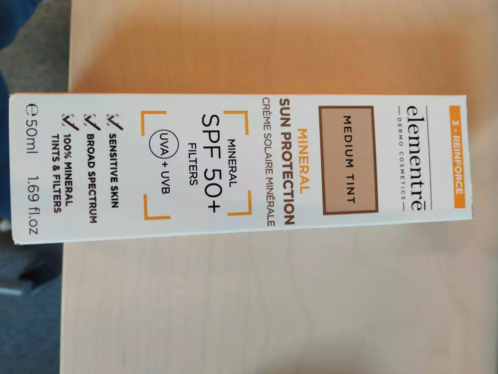 ELEMENTRE - Minéral - Crème solaire minérale SPF 50+
