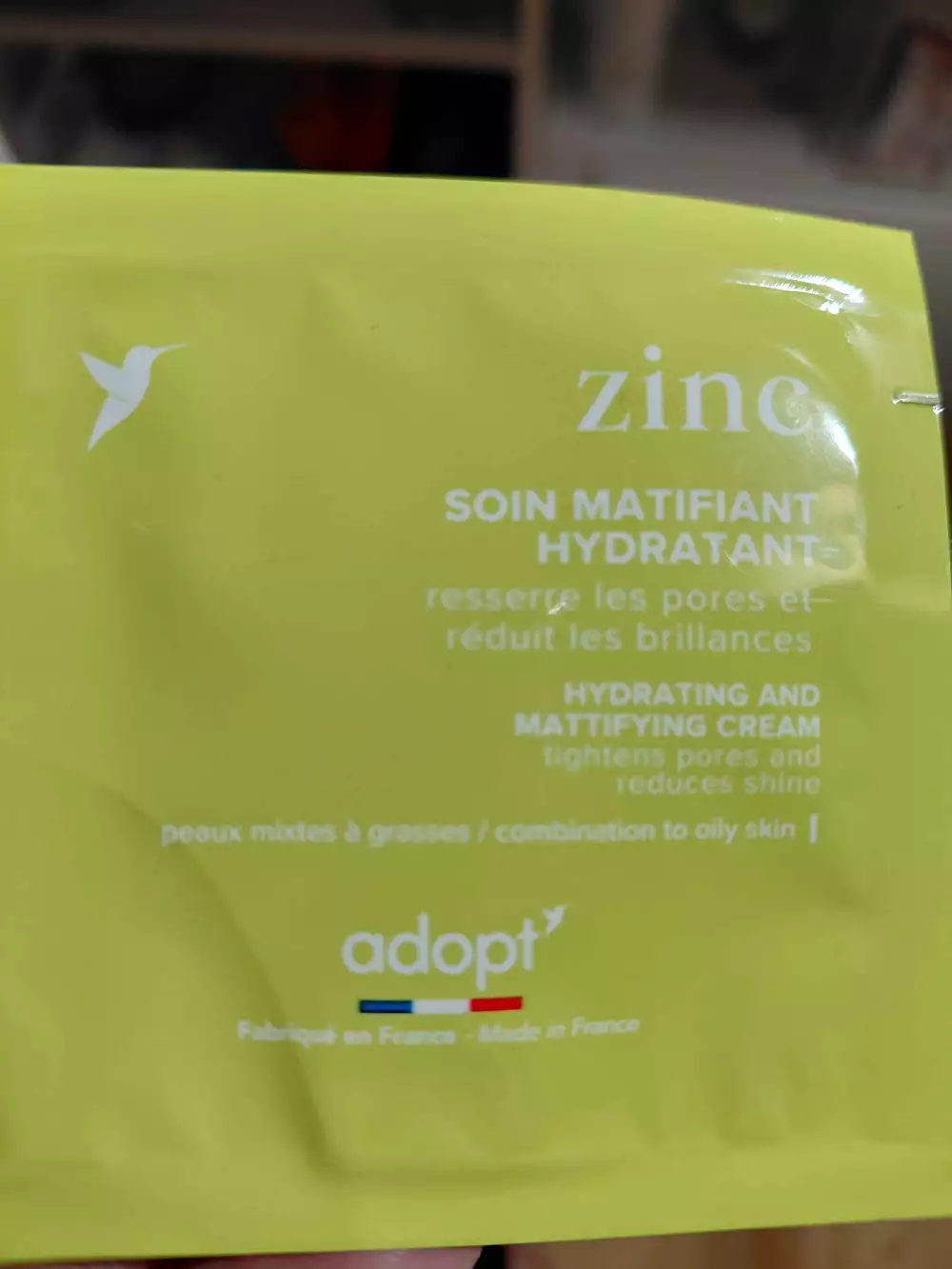 ADOPT' - Zinc - Soin matifiant hydratant