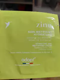 ADOPT' - Zinc - Soin matifiant hydratant
