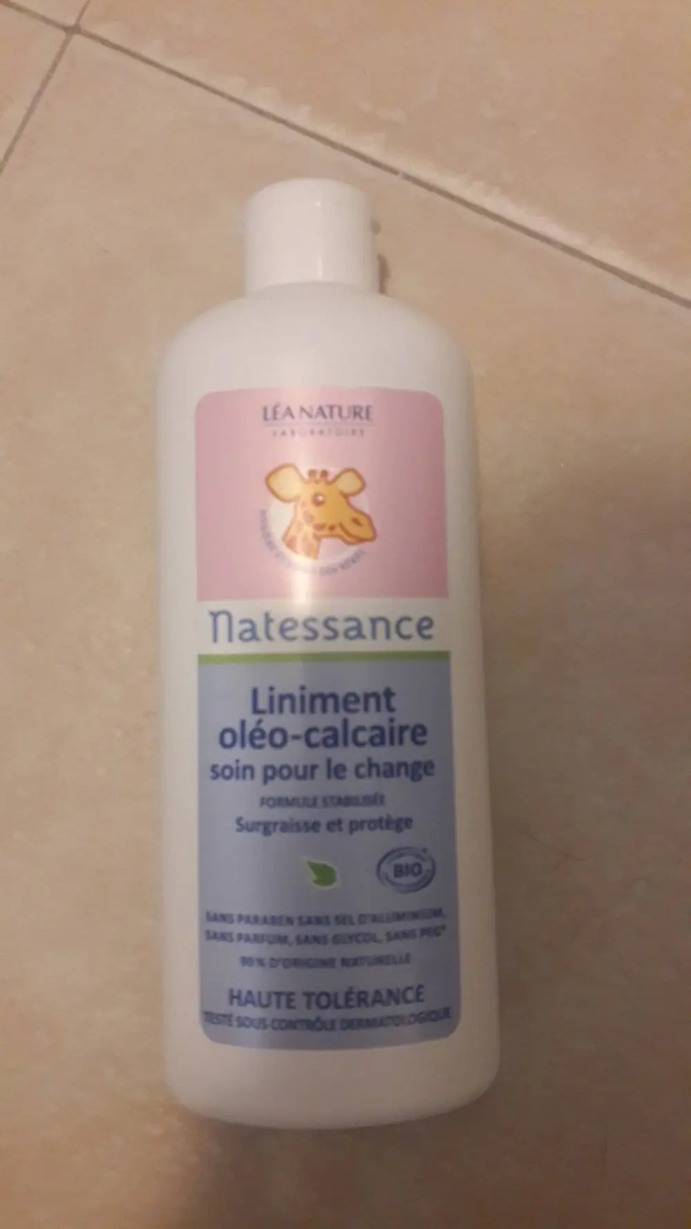 NATESSANCE - Liniment oléo-calcaire - Soin pour le change