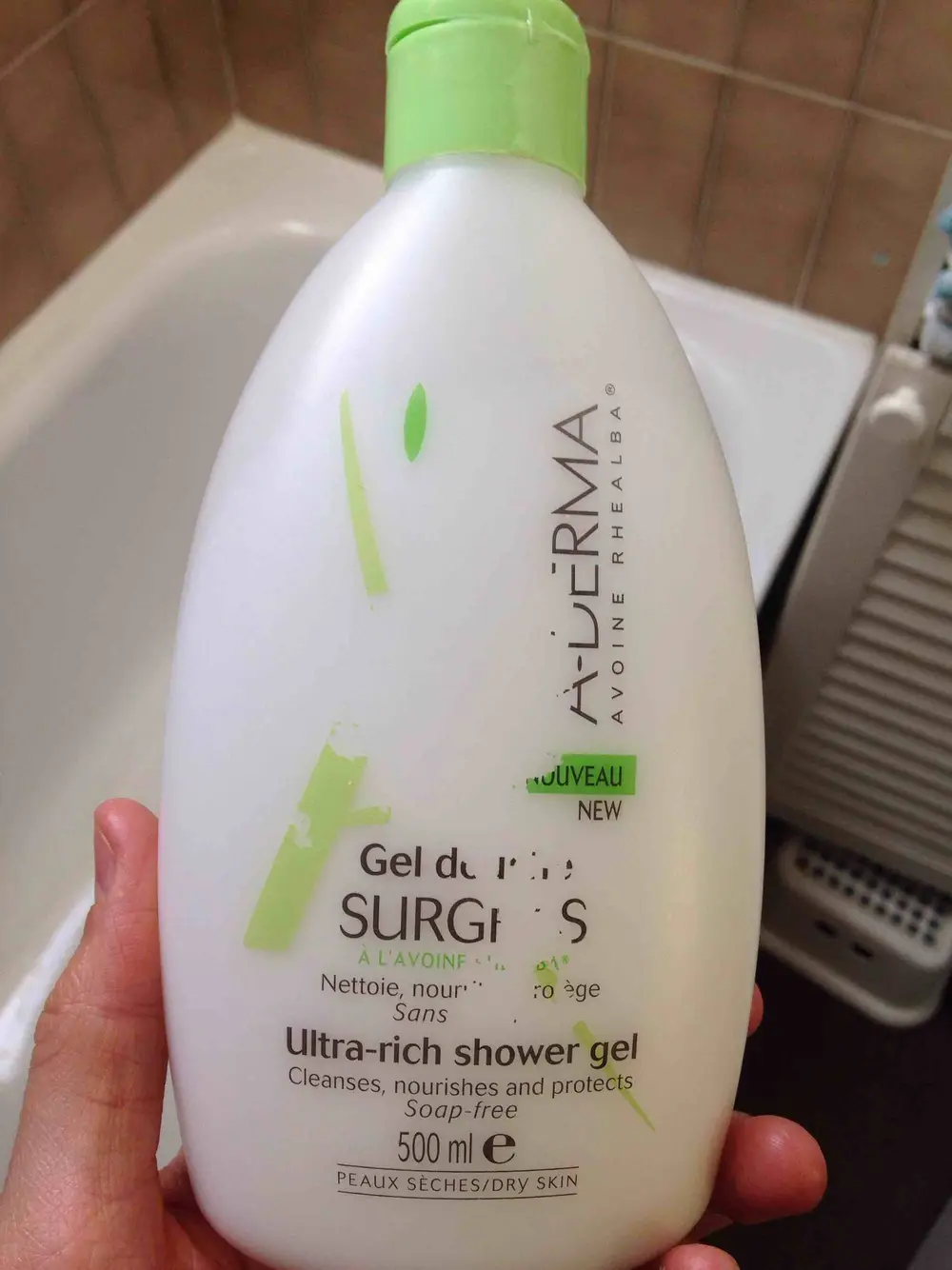 A-DERMA - Gel douche Surgras à l'Avoine Rhealba