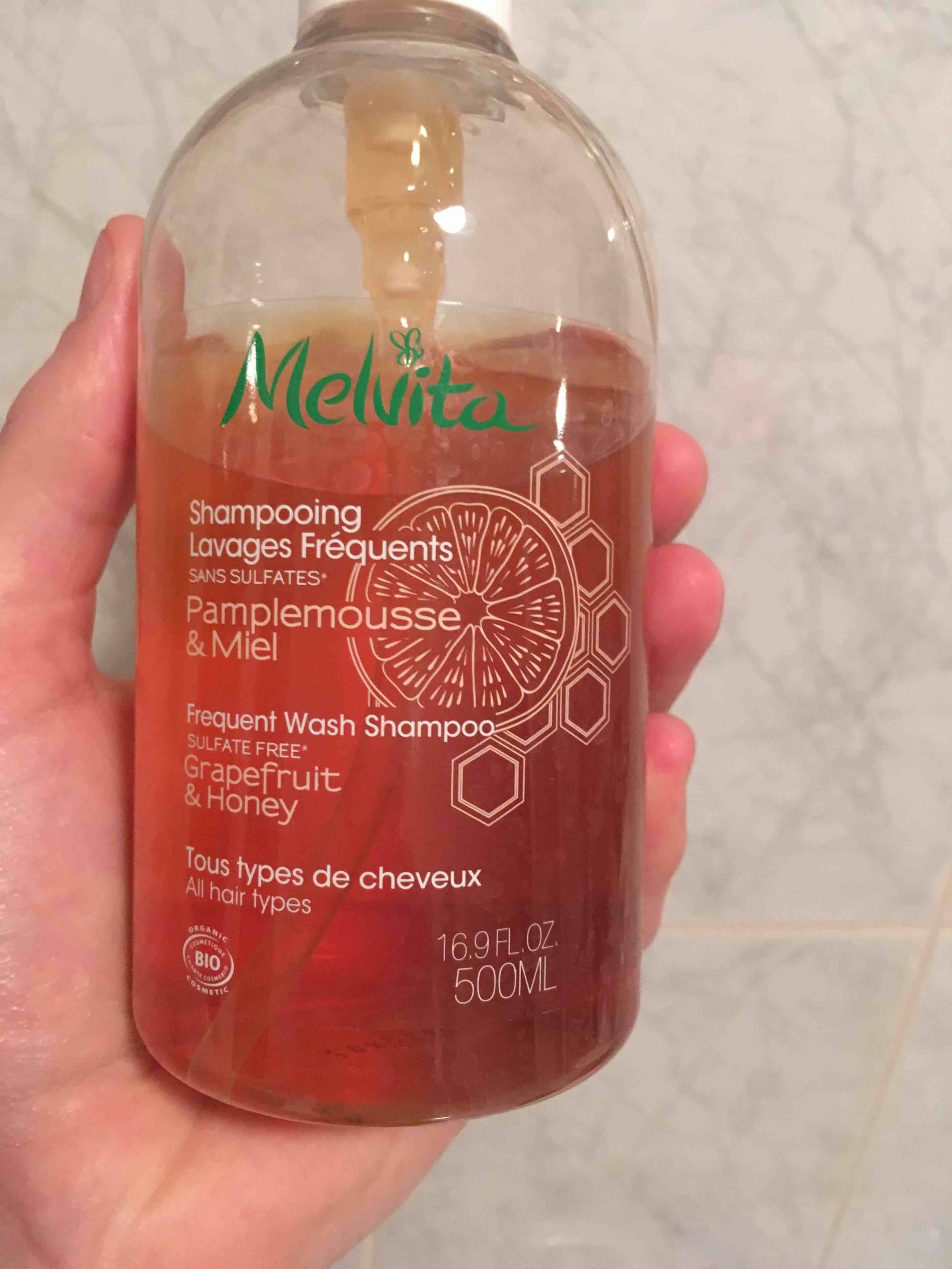 MELVITA - Shampooing lavages fréquents - Pamplemousse & miel