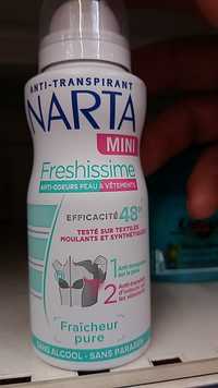 NARTA - Mini anti-transpirant freshissime efficacité 48h