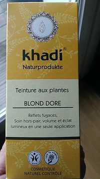 KHADI - Tenture aux plantes blond doré - Reflets fugaces, soin hors-pair